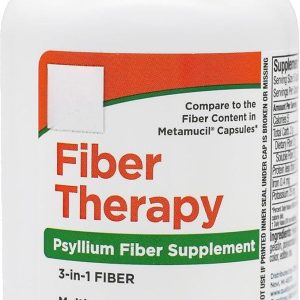 Daily Fiber Capsule Supplement, Natural Psyllium Husk Fiber Capsules, Fiber Capsules for Regular and Healthy Life, 160 Capsules (1 Packet)